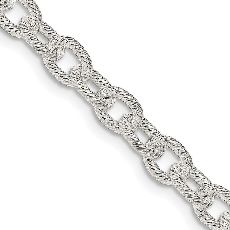 Kazi Luxury Sterling Silver 625mm Fancy Patterned Rolo Chain 497$